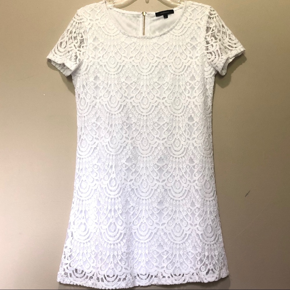 NWOT White Lace Juniors Dress by Ambiance - Size S
